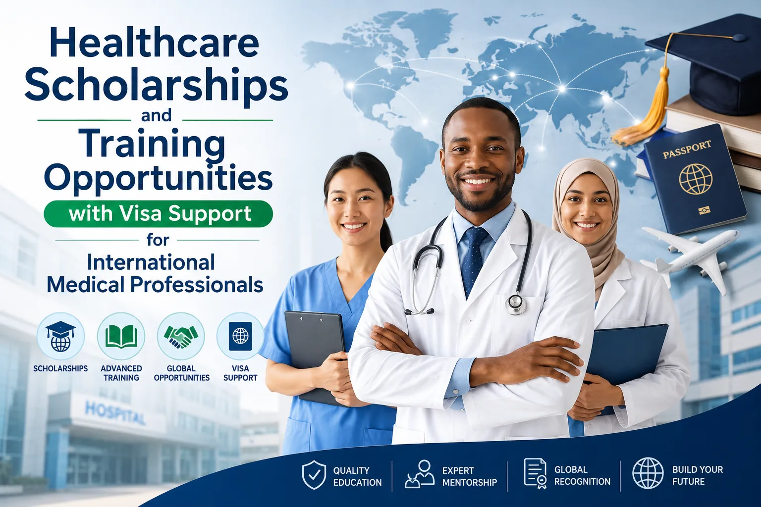 Healthcare Scholarships and Training Opportunities with Visa Support for International Medical Professionals